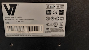 Monitor V7 Model S20PD Bild 3