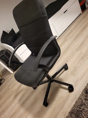 Schreibtischstuhl Bürostuhl schwarz Bild 2