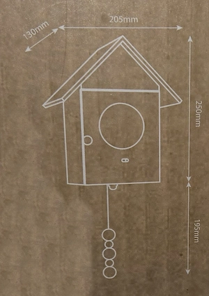 Lief! Wandlampe Vogelhaus Kinderzimmer Holz mit OVP Bild 5