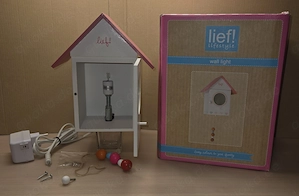 Lief! Wandlampe Vogelhaus Kinderzimmer Holz mit OVP Bild 3