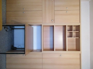 Arbeitszimmer-Schrankwand