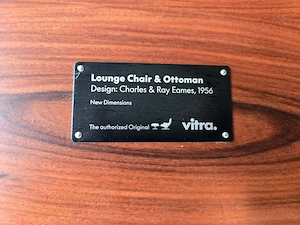 vitra Eames Lounge Chair & Ottoman