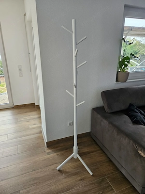 Garderobenständer weiß   stabil & modern