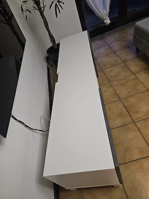 TV Lowboard 180 cm   Sideboard weiß grau   modern