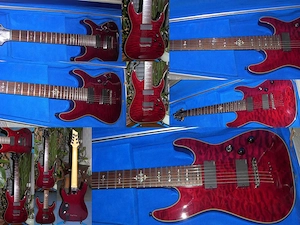 E-Gitarre 7-Saiter Superstrat* Schecter Damien Elite-7* Diamond Serie *EMG & Grover