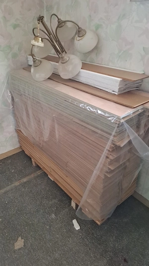 Laminat , gebraucht zu verschenken