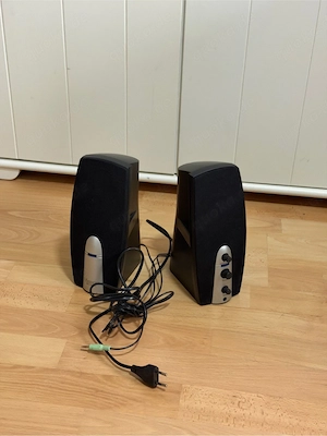 PC Lautsprecher Set (2 Boxen)   Stereo, Klinke, Top Zustand