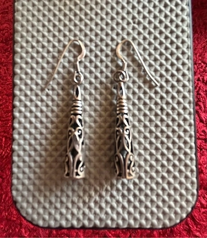 Silber Ohrringe antik orientalisch verspielt 900er Silber