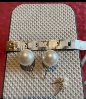Elegante Perlenohrstecker aus S925 Silber, neu Bild 3