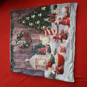 Kissenbezug mit Weihnachtsmotiv Grösse 46x46 cm  