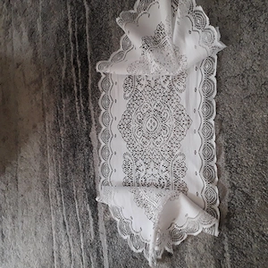 Tischläufer weiss 110x33 cm  