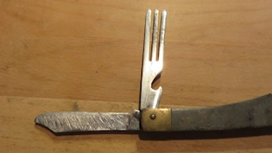 Taschenmesser Camping Unikat 2 teilig Alt