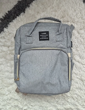 Wickelrucksack Grau Wickeltasche