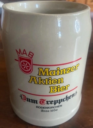 Bierkrug Mainzer Aktien Bier