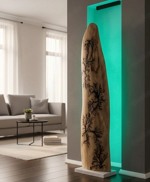 stehlampe mit Lichtenberg Effekt und RGB Beleuchtung 