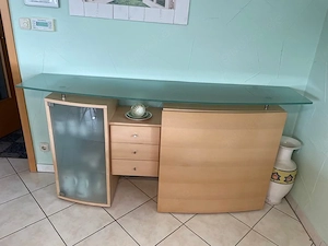 Sideboard modern Glas u. Holz