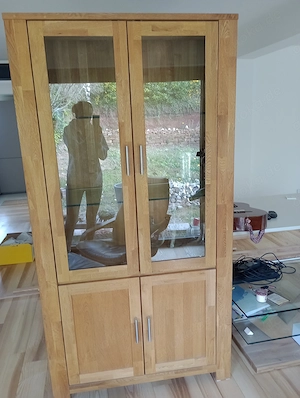 Wunderschöne Vitrine aus Holz Eiche