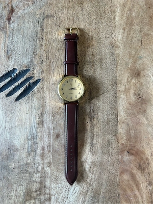 ET Eurotops Uhr Braun Gold Breit