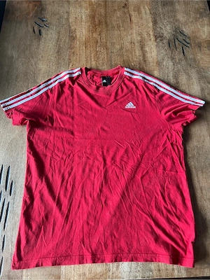 Adidas Shirt Rot Weiß XL