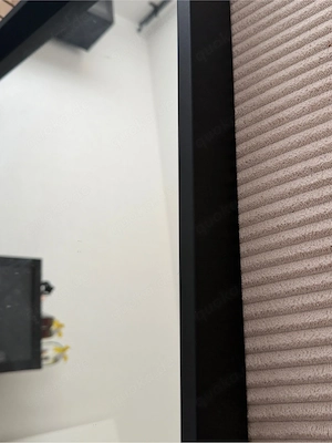 Moderner Wandspiegel schwarz minimalistisch rechteckig groß