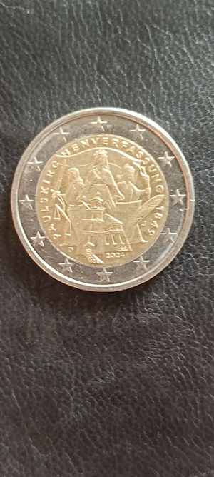 2 Euro  2024 j Pauluskuchen Verfassung Deutschland 