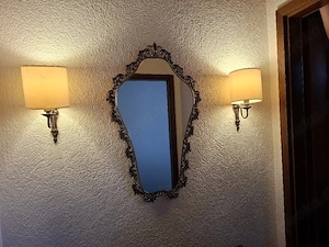 Kleiner Flur Spiegel mit Lämpchen 