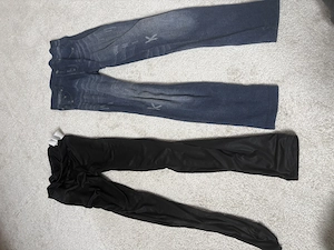 Leggings getragen lederleggings