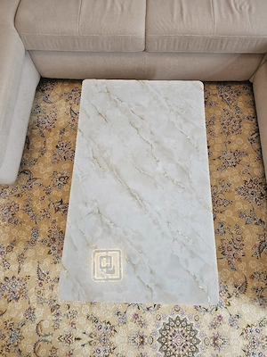 Couchtisch modern mit Glasplatte & Schubladen,Sehr guter Zustand Bild 6