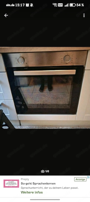 Einbau-Backofen - Sehr guter Zustand-1 Jahr alt