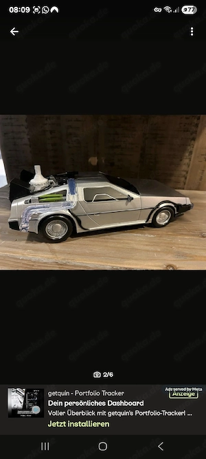 zurück in die Zukunft Popcorn Bucket DeLorean 40th anniversary neu