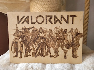 Brandmalerei Valorant | Merch, Deko, Fanartikel 