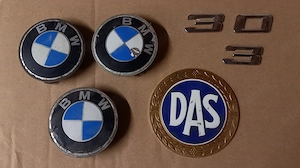 DAS Emblem Messing und BMW Felgen Deckel 