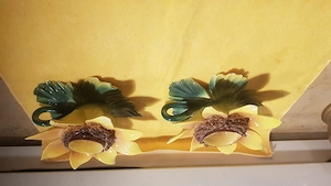 Kerzenhalter aus  emaillierte Keramik 