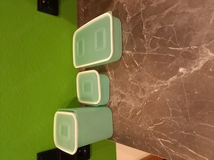 3 Tupperware Dosen grün mit Deckel 