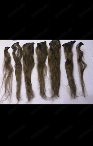 Echthaar Tresen 7 Stk 60 cm