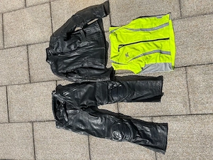 Motorrad Lederkombi Damen "Held" Gr. 36 + Handschuhe