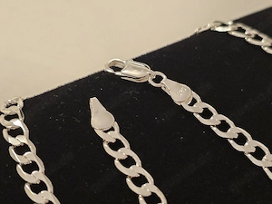 Sterling Silber 925 Halskette 6mm 60cm Panzerkette massiv Herren Damen Kette