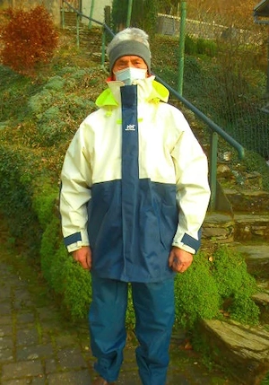 Segelkombi zweiteilig Helly Hansen, Segelschuhe Bootsschuhe