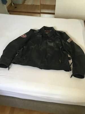 Lederjacke schwarz, XXL, INDIAN - Motorradjacke