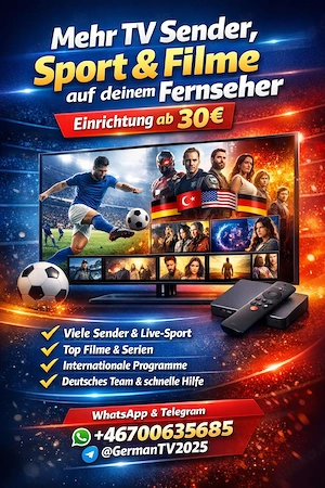 Mehr TV Sender, Sport & Filme auf deinem Fernseher   Einrichtung ab 30    