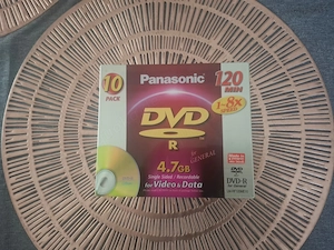 Panasonic DVD-R 120 Minutes 4.7 GB 8x Speed 10 Pack