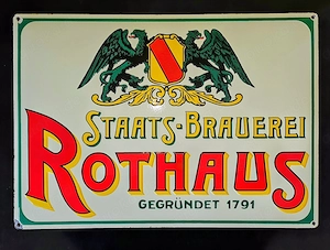 Rothaus Emailleschild