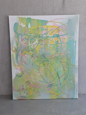 Kunstwerk Colour of Arts von Kirti Ardas (80cm 100cm) Leinwand