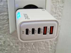 240W Watt Gan Ladegerät Stecker fast charger schnellladegerät Smartphone Tablet Elektrogeräte 