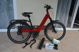 Riese Müller E-Bike in knalligem Rot mit 750 W Motor, 2.900 km, Scheckheftgepflegt, alle Inspektion