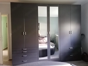 Kleiderschrank anthrazit 