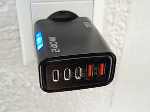 240W Watt Gan Ladegerät Stecker fast charger schnellladegerät Smartphone Tablet Elektrogeräte