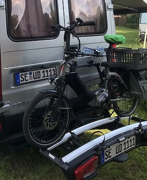 Thule VeloSpace XT 2 9Z8, Fahrradträger für 2 E-Bikes. Auf Z erweiterbar. 2Jahre alt, ca.4x benutzt.