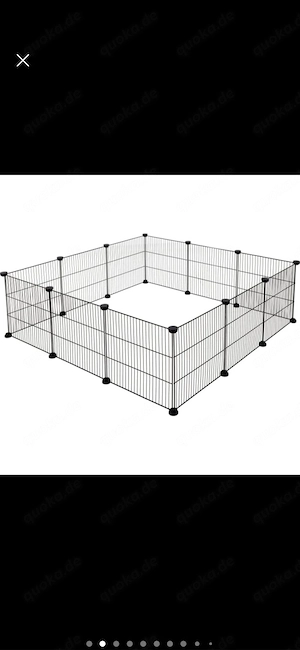 Kleintiergehege 24 Gitterelemente mit Zubehör