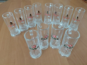 8 Minigläser Bellheimer + 4 Minigläser Park 